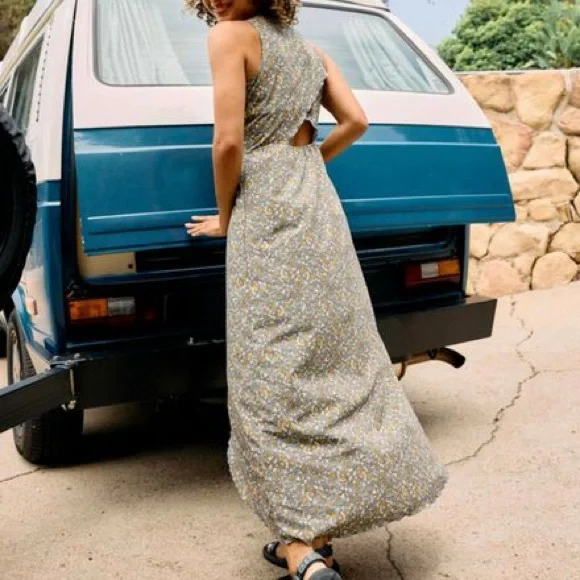 Toad&Co Blue Sunkissed Maxi Dress Medium - Picture 6 of 6